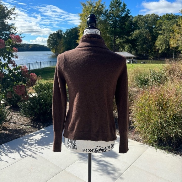 🤎 Vintage Sarah Spencer Wool Angora Ruffle Cardigan Sweater — Size Small - Picture 3 of 5